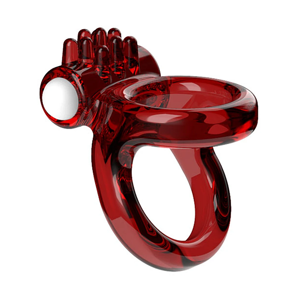 Male Penis Ring Couple Lover Enlargement Sexy Dual Ring Time Delay Rings Tentacle Vibration Soft Silicone Sex Toys for Men