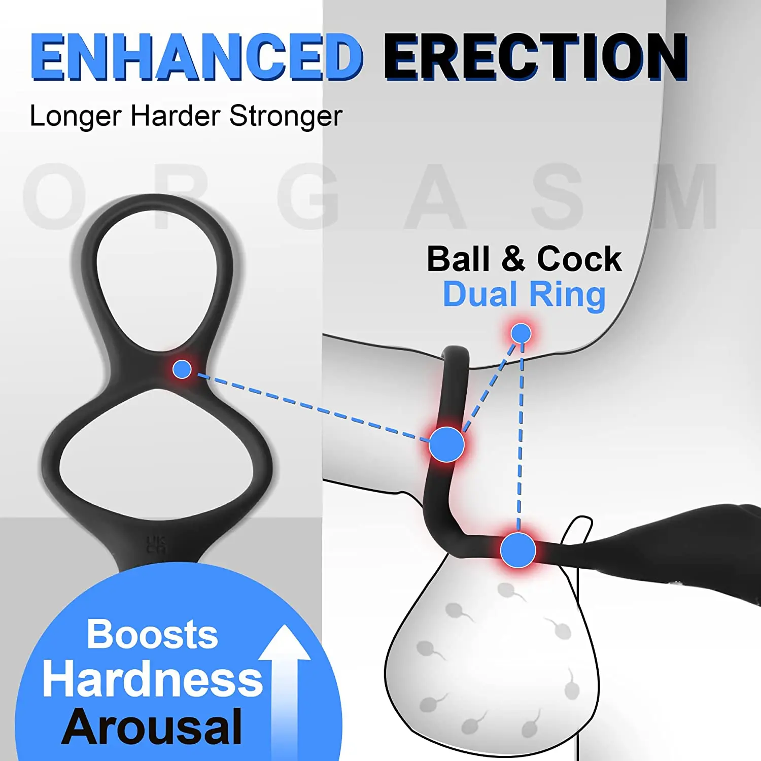 Sexy Toys Cockring for Man Couple Rings Chastity Huge Penis Cock Ring Silicone Butt Plug Anal Vibrator Penisring Toys for Adult