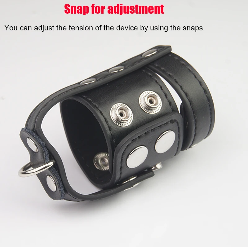 Leather Penis Strap and Ball Stretcher Harness, Scrotum Sack Bondage,Chastity Cock Cage,BDSM Sex Toys