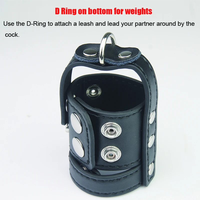 Leather Penis Strap and Ball Stretcher Harness, Scrotum Sack Bondage,Chastity Cock Cage,BDSM Sex Toys