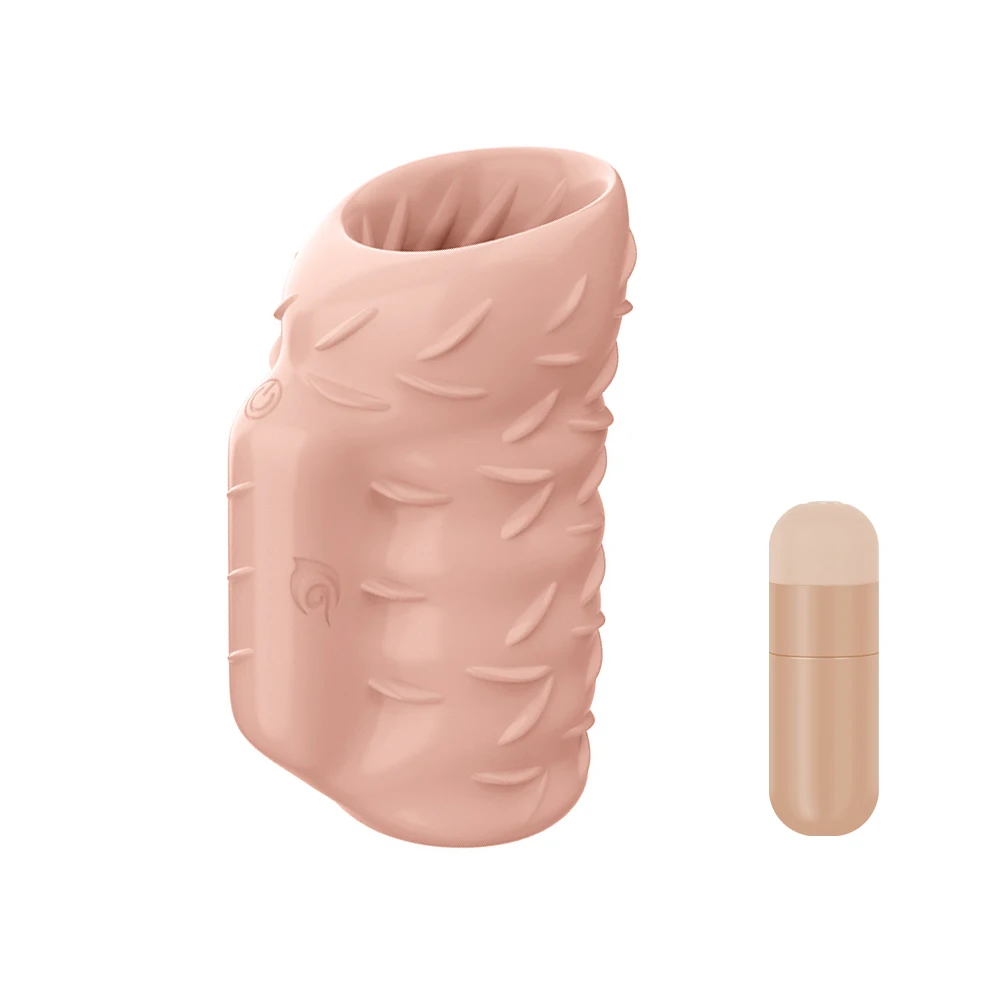 With Vibrator Penis Enlargement Extender Cock Ring For Men Spikes Condoms Delay Ejaculation Medical Exerciser Set Sex Toys Male
