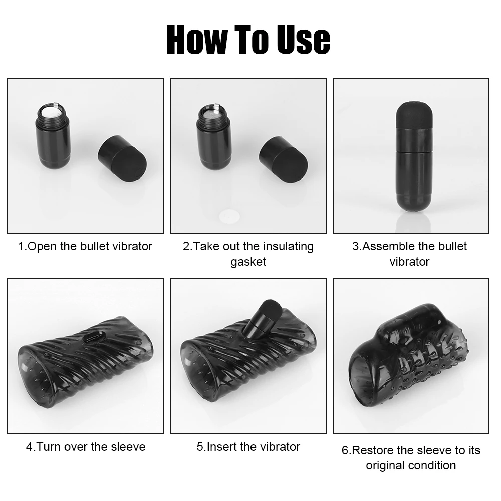 With Vibrator Penis Enlargement Extender Cock Ring For Men Spikes Condoms Delay Ejaculation Medical Exerciser Set Sex Toys Male