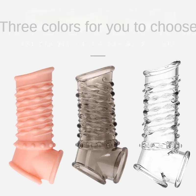 Male Cock Ring Reusable Penis Sleeve Delay Ejaculation Stronger Erection Penis Extender Prostate Massage Sex Toys For Adult Men