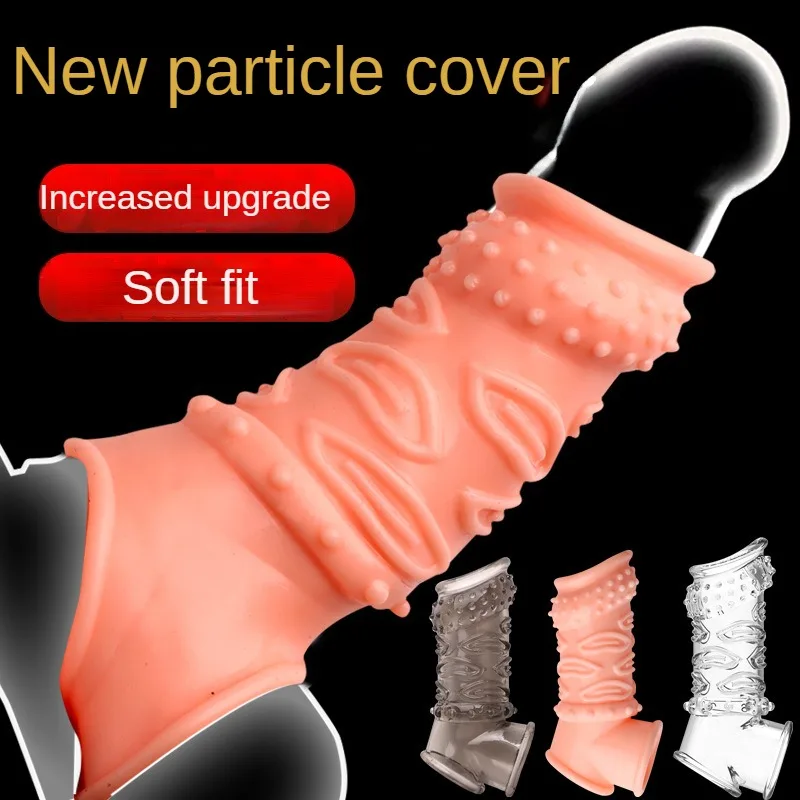 Male Cock Ring Reusable Penis Sleeve Delay Ejaculation Stronger Erection Penis Extender Prostate Massage Sex Toys For Adult Men