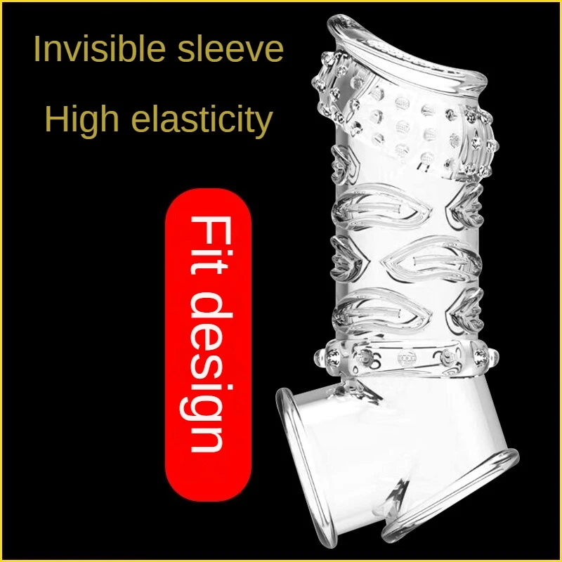 Male Cock Ring Reusable Penis Sleeve Delay Ejaculation Stronger Erection Penis Extender Prostate Massage Sex Toys For Adult Men