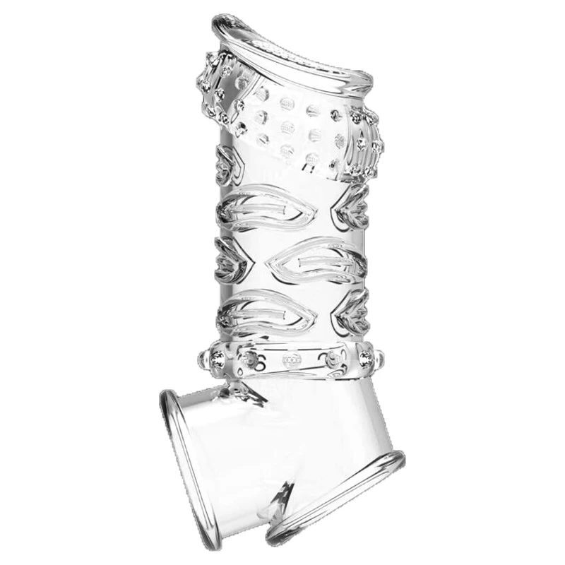 Male Cock Ring Reusable Penis Sleeve Delay Ejaculation Stronger Erection Penis Extender Prostate Massage Sex Toys For Adult Men
