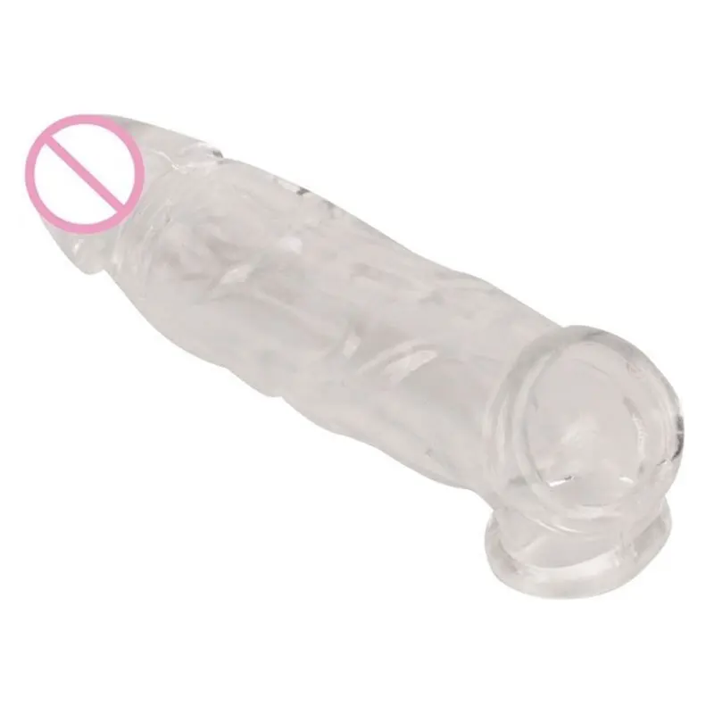Condoms Silicone Penis Extender Enlargement Sleeves Delayed Ejaculation For Adults Intimate Goods Reusable Condom Cock Rings