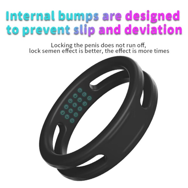 Male Cock Ring Penis Ring Delay Ejaculation Scrotal Binding Ball Stretcher anillos para hombre Silicone Cockring Sex Toy For Men