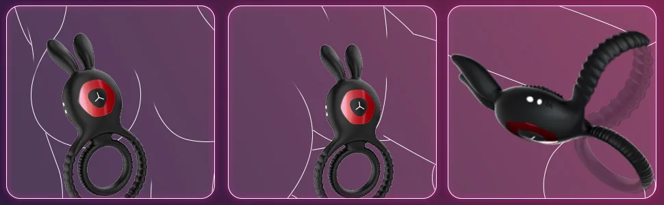 Vibrating Cock Ring Vibrator Adult Sex Toy with Vibrations Longer Harder Stronger G Spot Clitoral Stimulator Penis Ring Erection