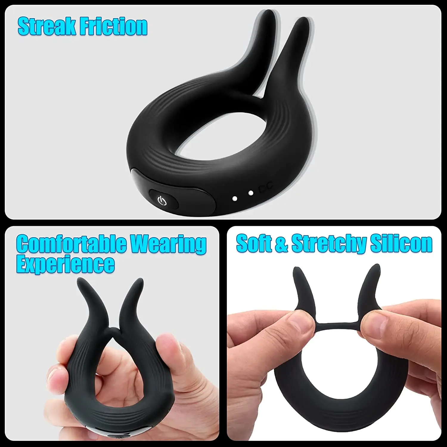 Vibrating Cock Ring Delay Ejaculation Penis Ring Erection Scrotum Stimulator Sex Toys for Men Adult 18 Couple Male Masturbator Vibrating Cock Ring Delay Ejaculation Penis Ring Erection Scrotum Stimulator Sex Toys for Men Adult 18 Couple Male Masturbator