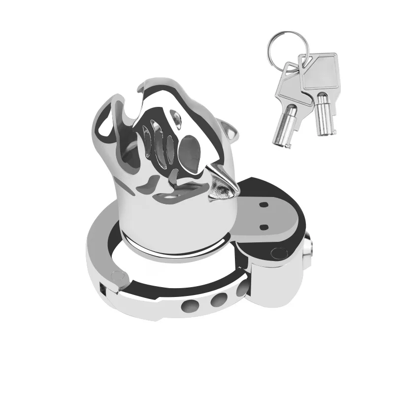 Male Adjustable Chastity Cage Ring Small Large Metal Heavy Penis Cage Lock Bird Cock Ring Slave Bondage Restraint Sex Toy Man Male Adjustable Chastity Cage Ring Small Large Metal Heavy Penis Cage Lock Bird Cock Ring Slave Bondage Restraint Sex Toy Man