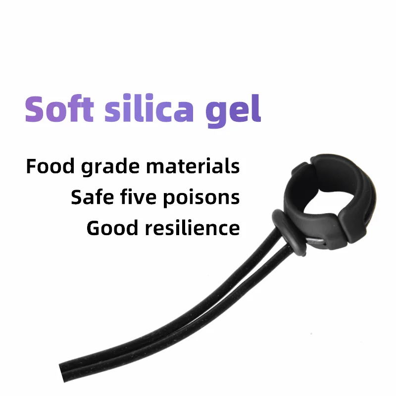 Adjustable Penis Ring Rope Male Lasting Cock Rings Delay Ejaculation Erection Silicone Cockring Sexy Toys for Adult Men Sex Shop