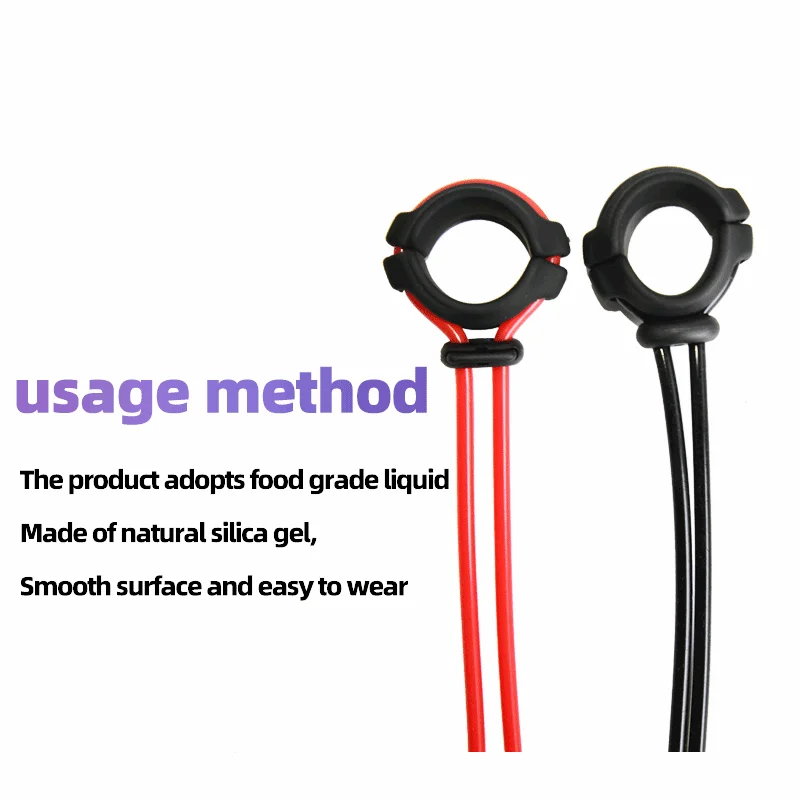 Adjustable Penis Ring Rope Male Lasting Cock Rings Delay Ejaculation Erection Silicone Cockring Sexy Toys for Adult Men Sex Shop