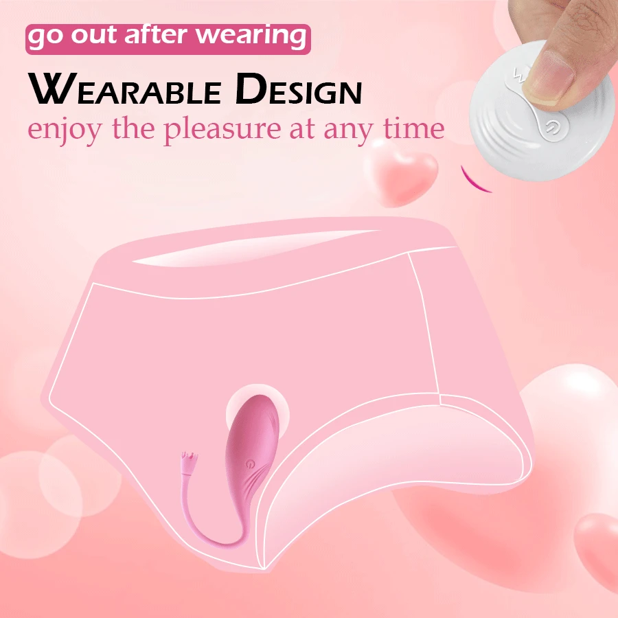 HWOK Panties Wireless Remote Control Vibrator Panties Vibrating Egg Wearable Dildo Vibrator G Spot Clitoris Sex Toys for Women HWOK Panties Wireless Remote Control Vibrator Panties Vibrating Egg Wearable Dildo Vibrator G Spot Clitoris Sex Toys for Women