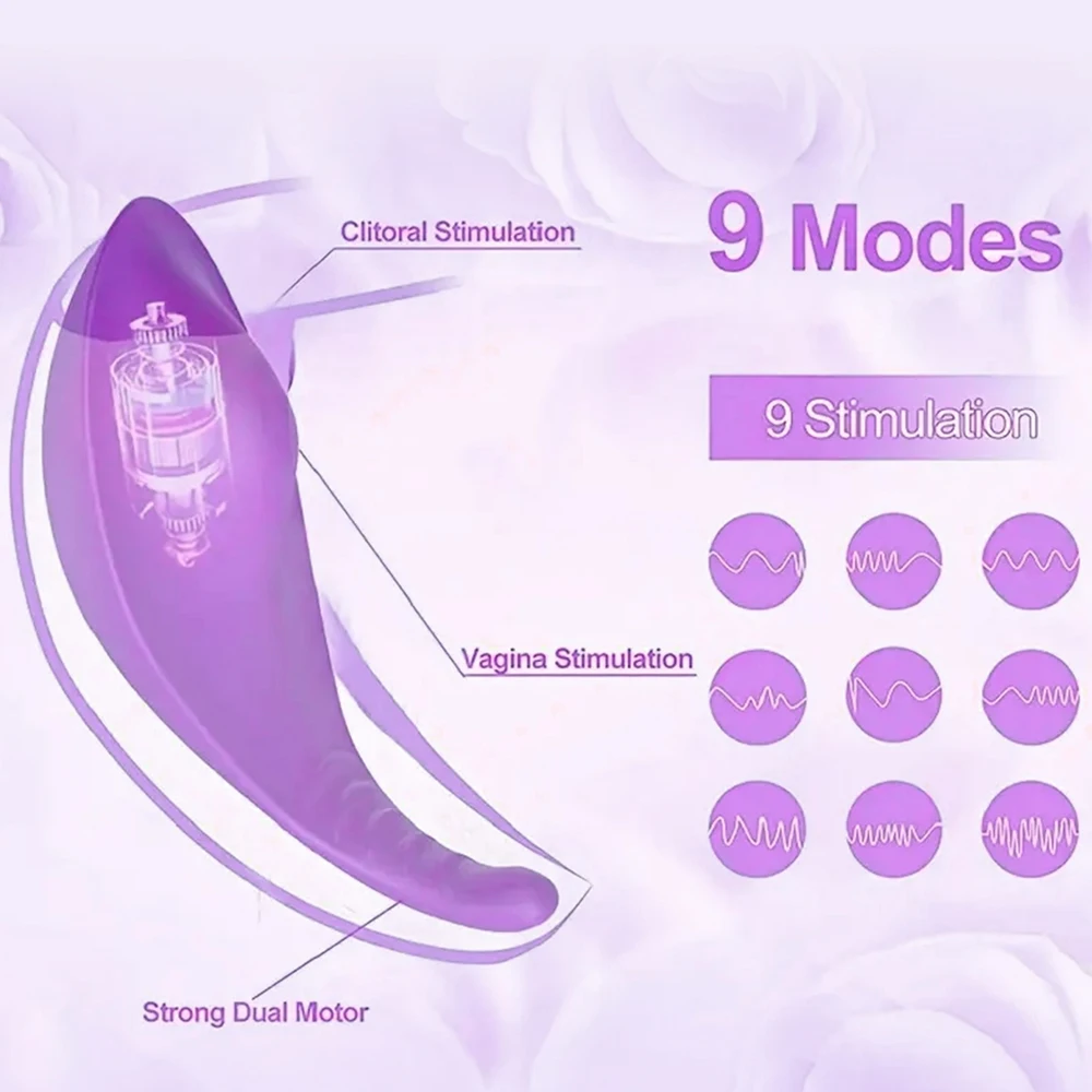 Powerful Bluetooth Vibrator Female APP Control Vibrating Wearable Clitoris Stimulator Adult Goods Sex Toy for Women 's Panties