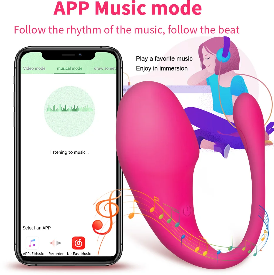 Wireless Bluetooth APP Vibrator Panties Wearable Vibrating Egg Clitoris Stimulator G Spot Massager Sex Toy for Adults