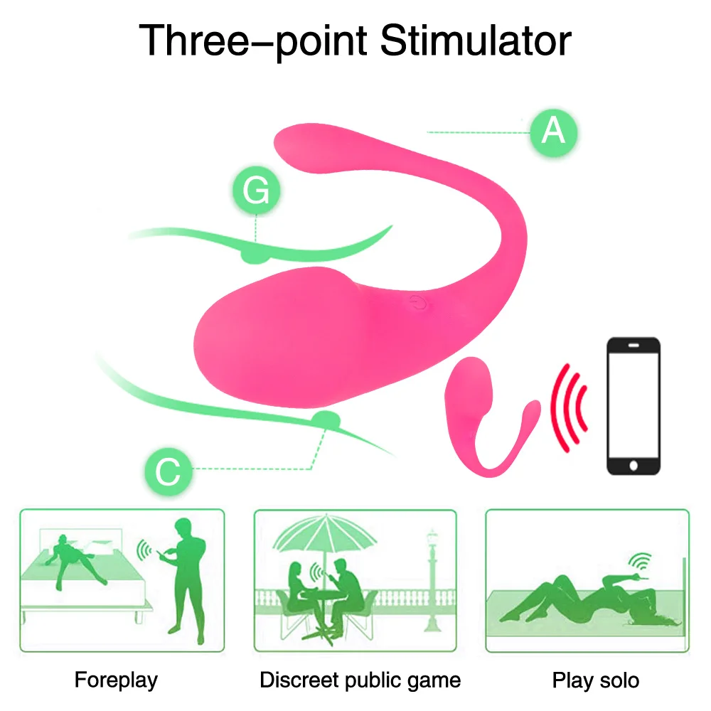 Wireless Bluetooth APP Vibrator Panties Wearable Vibrating Egg Clitoris Stimulator G Spot Massager Sex Toy for Adults