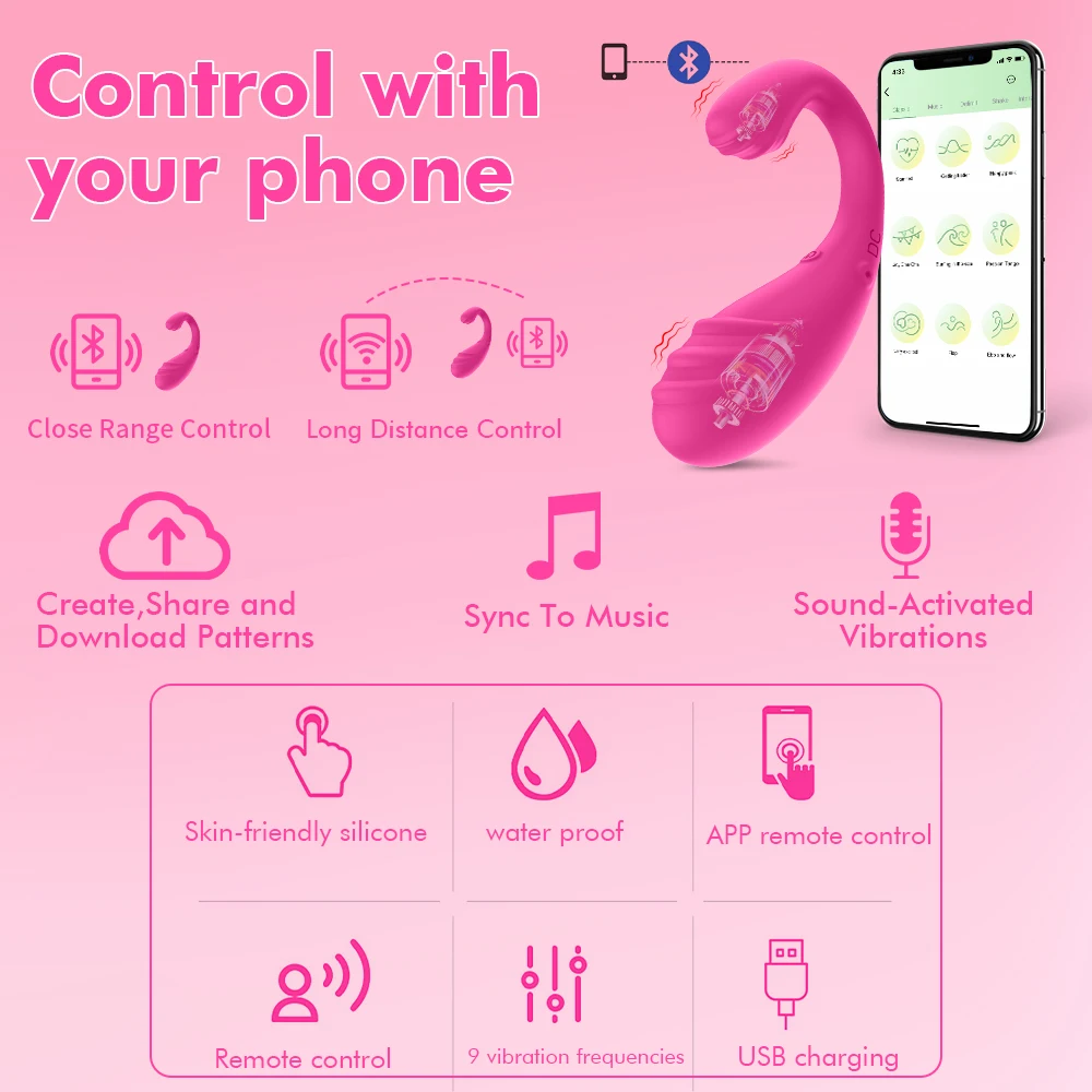 Wireless Bluetooth APP Vibrator Panties Wearable Vibrating Egg Clitoris Stimulator G Spot Massager Sex Toy for Adults
