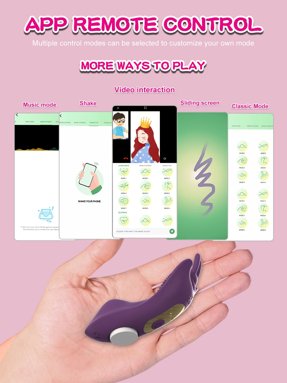 Wireless Clit Vibrator For Women Wearable Butterfly Clitoris Stimulator Silent Vibration Female Sex Toys Adult 18+ Goods Sexshop
