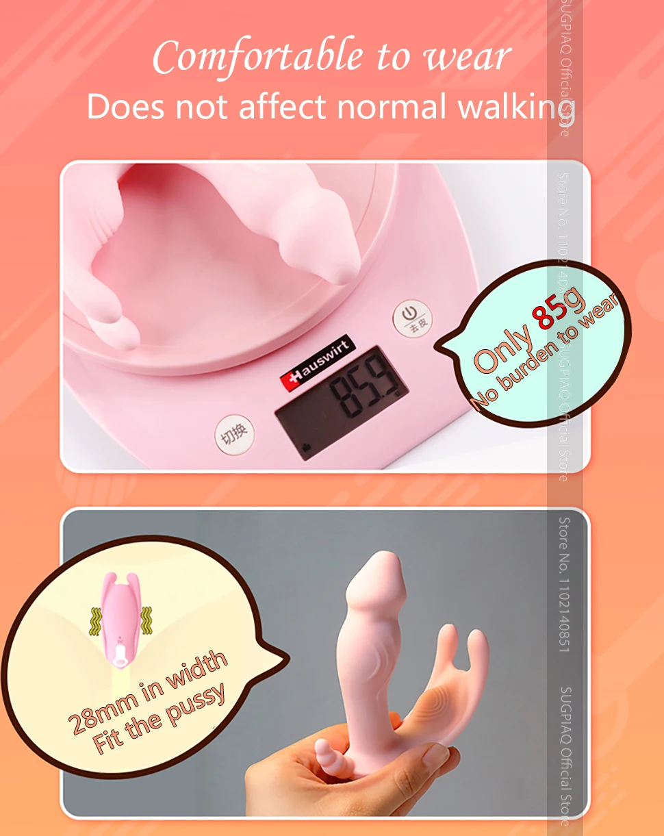 Wearable Dildo Vibrator Toy for Women Orgasm Masturbator G Spot Clit Stimulate Remote Control Adult Female Vagina Sex Machines