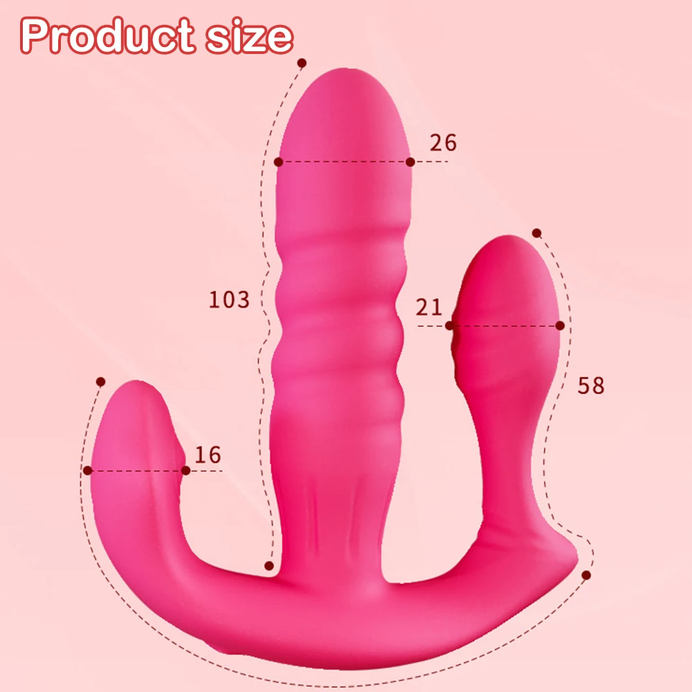 3 in 1 Panties Vibrators Wearable Female Sex Toys Wireless Remote Vibrator for Women G Spot Clitoris Stimulator Anal Massager 3 in 1 Panties Vibrators Wearable Female Sex Toys Wireless Remote Vibrator for Women G Spot Clitoris Stimulator Anal Massager