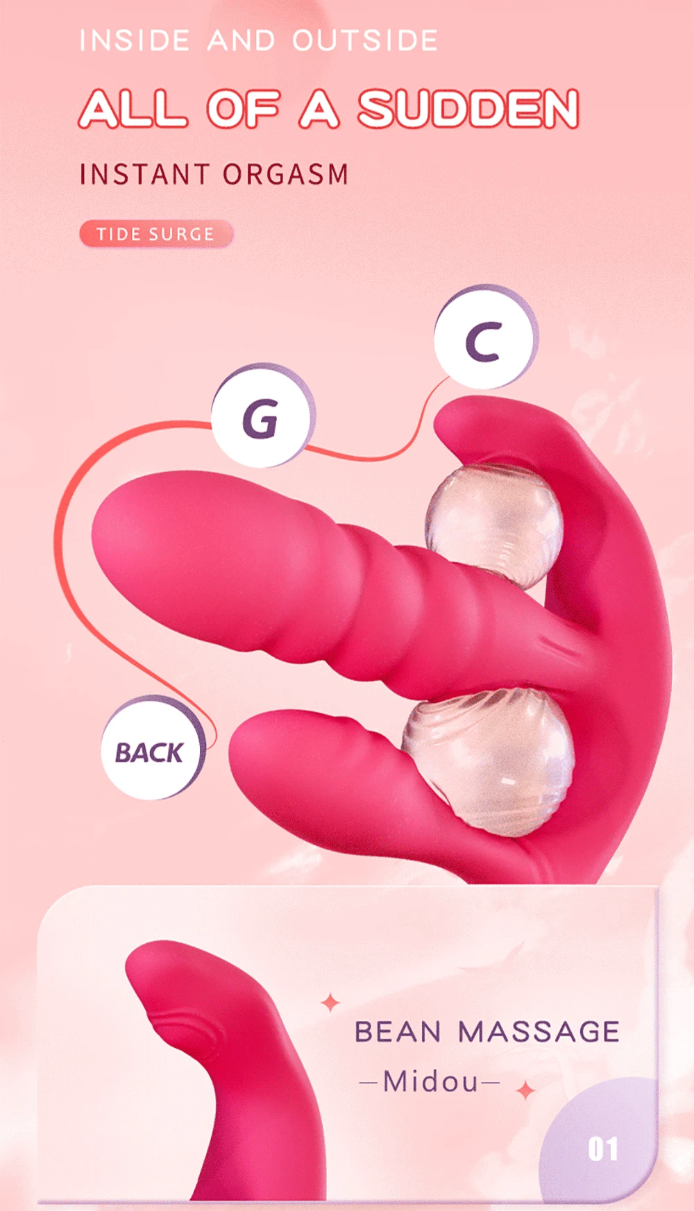 3 in 1 Panties Vibrators Wearable Female Sex Toys Wireless Remote Vibrator for Women G Spot Clitoris Stimulator Anal Massager 3 in 1 Panties Vibrators Wearable Female Sex Toys Wireless Remote Vibrator for Women G Spot Clitoris Stimulator Anal Massager