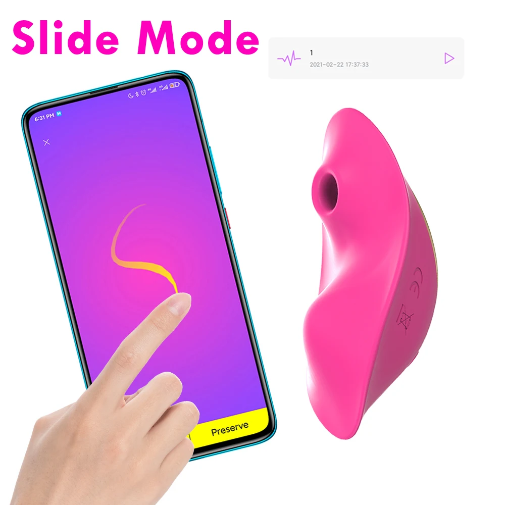 Mini Wearable Sucking Vibrator Female APP Remote Control Nipple Clitorals Stimulator Panties Vibrating Adults Sex Toys for Women