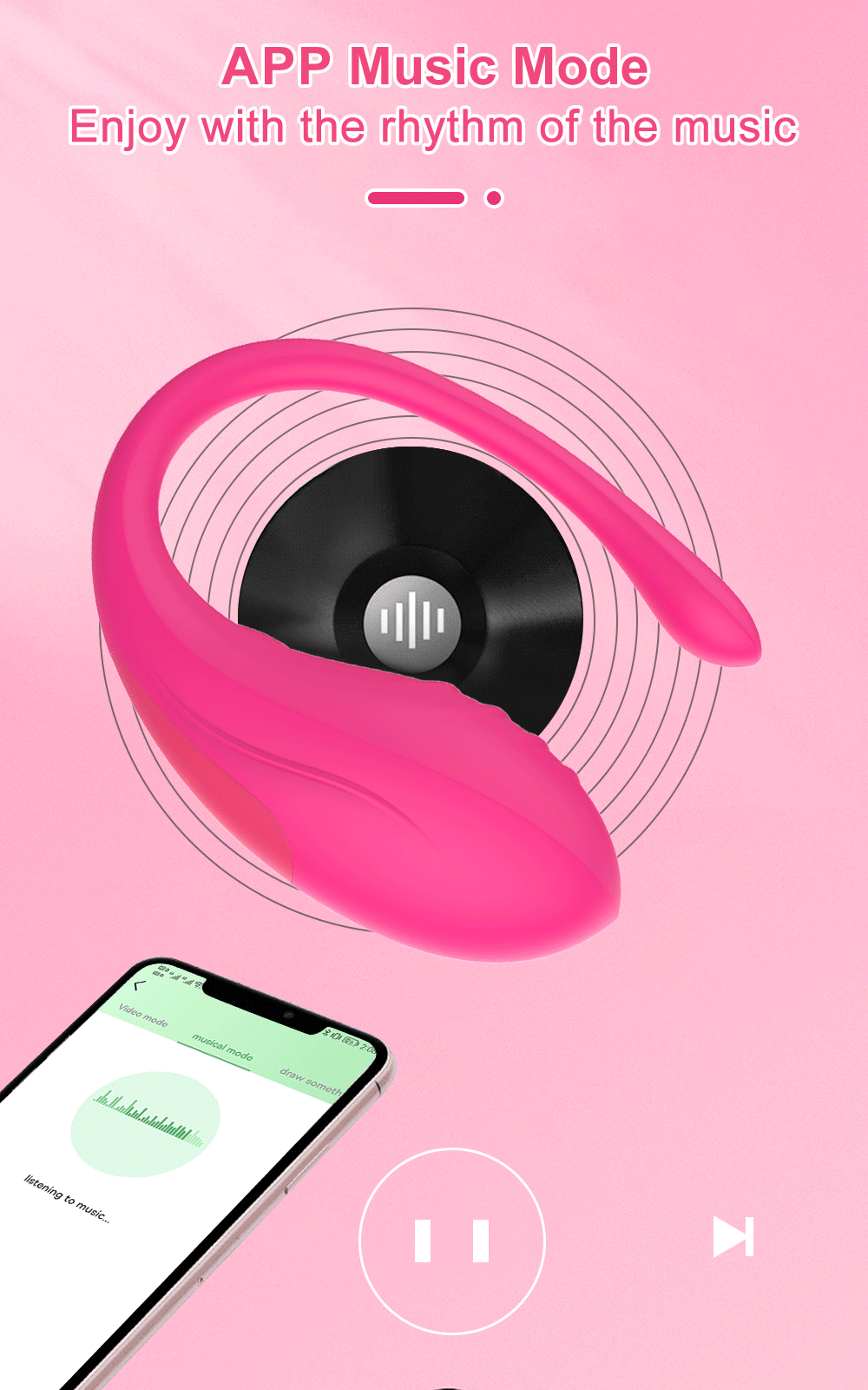 Bluetooth APP Wearable Mini Vibrator Female Clitoral Stimulator Remote Control Panties Vibrating Adult Sex Toy for Women Couples Bluetooth APP Wearable Mini Vibrator Female Clitoral Stimulator Remote Control Panties Vibrating Adult Sex Toy for Women Couples