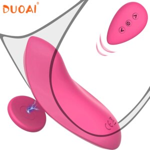 Wearable Panty Vibrator Clitoral Vagina Vibrator G-Spot Stimulator for Woman Remote Control Vibrating Panties with Magnetic Clip