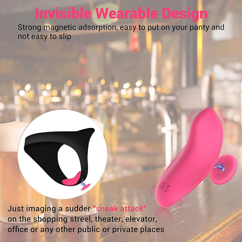 Wearable Panty Vibrator Clitoral Vagina Vibrator G-Spot Stimulator for Woman Remote Control Vibrating Panties with Magnetic Clip Wearable Panty Vibrator Clitoral Vagina Vibrator G-Spot Stimulator for Woman Remote Control Vibrating Panties with Magnetic Clip