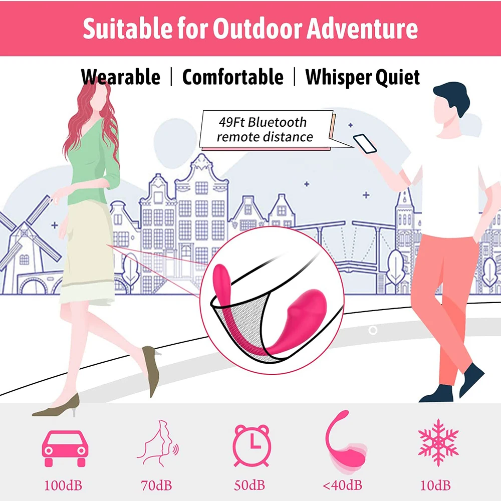 Sexy Toys Bluetooth G Spot Dildo Vibrator for Women Wireless APP Remote Control Wear Vibrating Egg Panties Sex Toys for Adults