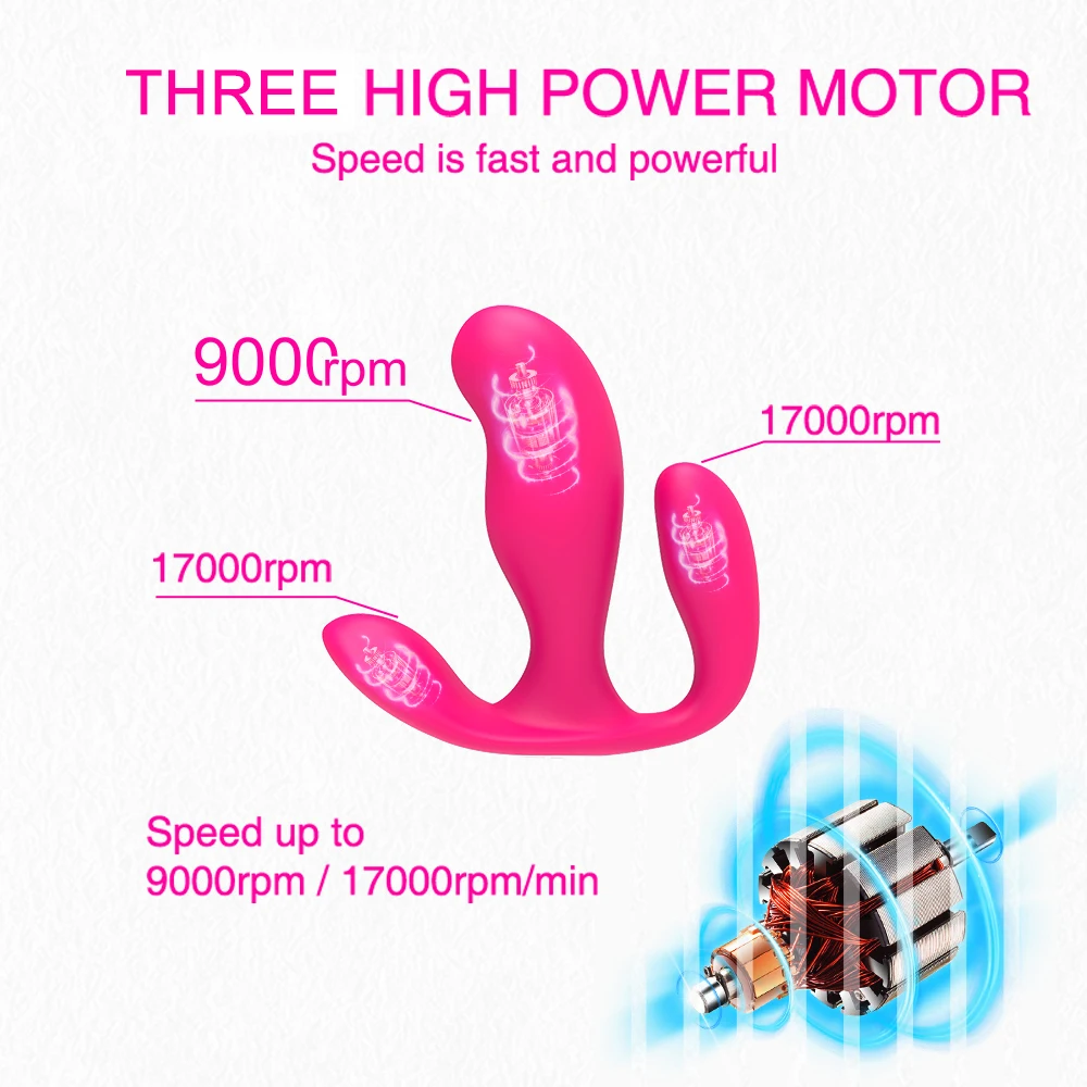 3 in 1 Panties Vibrators Wearable Female Sex Toys Wireless Remote Vibrator for Women G Spot Clitoris Stimulator Anal Massager 3 in 1 Panties Vibrators Wearable Female Sex Toys Wireless Remote Vibrator for Women G Spot Clitoris Stimulator Anal Massager