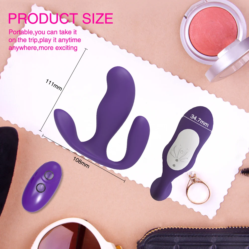 3 in 1 Panties Vibrators Wearable Female Sex Toys Wireless Remote Vibrator for Women G Spot Clitoris Stimulator Anal Massager 3 in 1 Panties Vibrators Wearable Female Sex Toys Wireless Remote Vibrator for Women G Spot Clitoris Stimulator Anal Massager