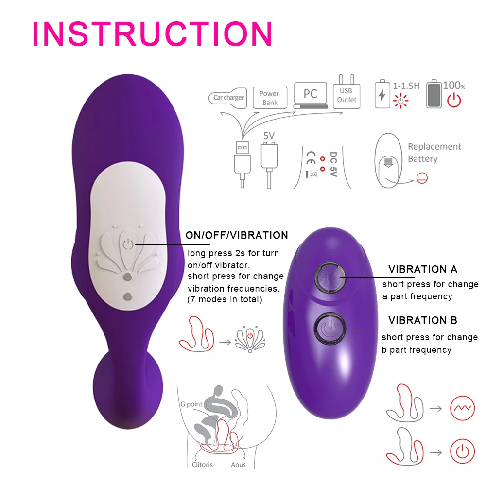 3 in 1 Panties Vibrators Wearable Female Sex Toys Wireless Remote Vibrator for Women G Spot Clitoris Stimulator Anal Massager 3 in 1 Panties Vibrators Wearable Female Sex Toys Wireless Remote Vibrator for Women G Spot Clitoris Stimulator Anal Massager