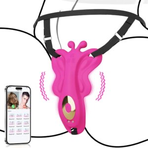 Panty Wearable Vibrator APP Control Clitoris Stimulator Novelties Adult Toy Butterfly Vibrator Rose Sex Toy for Women and Couple