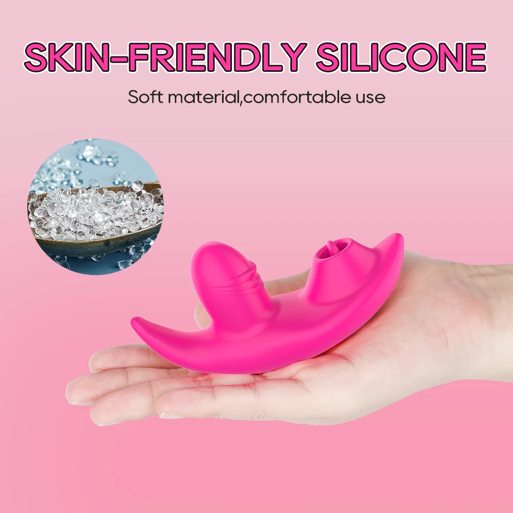 Bluetooth APP Control Licking Vibrator for Women Panties Wearable Vibrator Clitoris Stimulator 2 in 1 Adult Goods Sex Toy Bluetooth APP Control Licking Vibrator for Women Panties Wearable Vibrator Clitoris Stimulator 2 in 1 Adult Goods Sex Toy