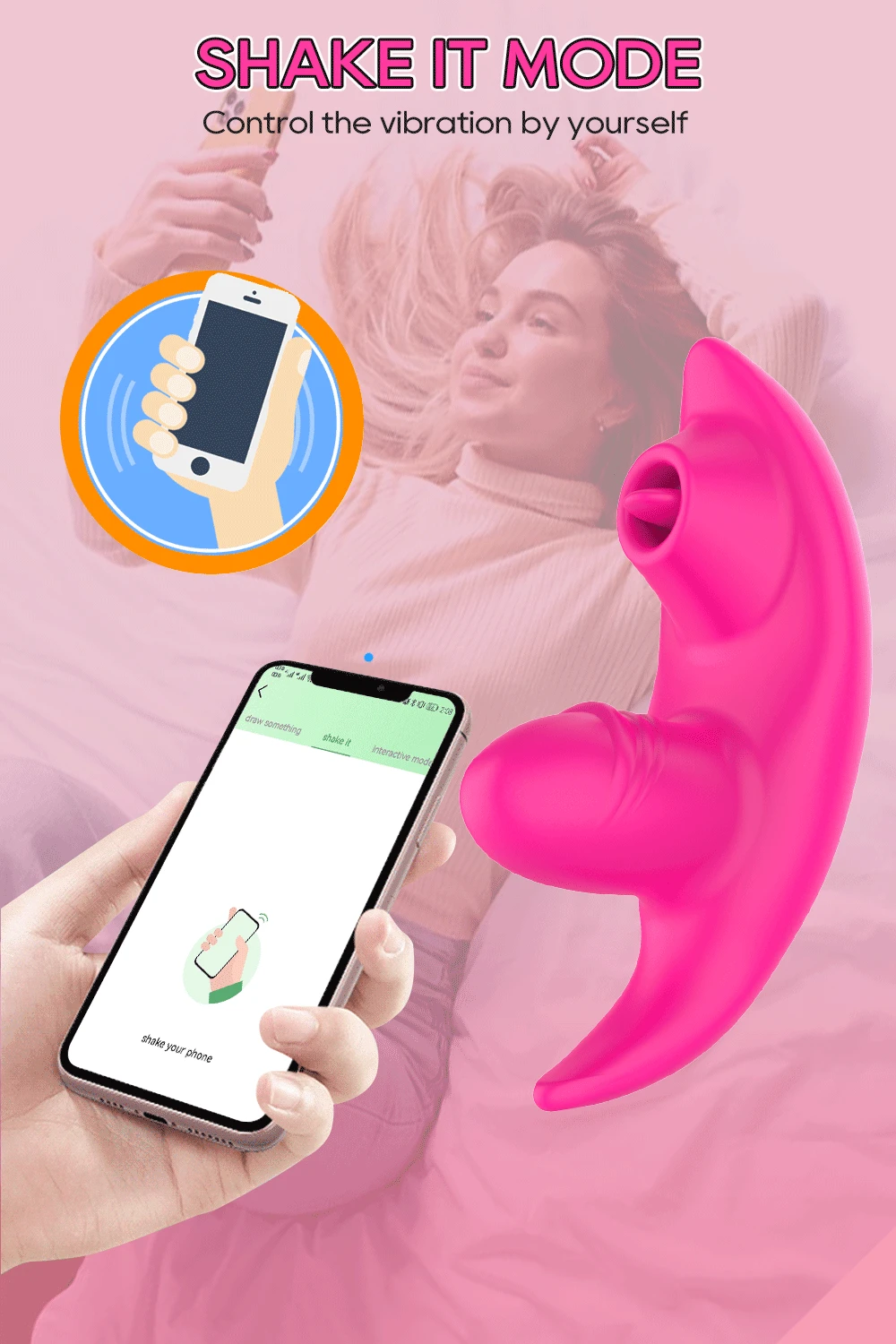 Bluetooth APP Control Licking Vibrator for Women Panties Wearable Vibrator Clitoris Stimulator 2 in 1 Adult Goods Sex Toy Bluetooth APP Control Licking Vibrator for Women Panties Wearable Vibrator Clitoris Stimulator 2 in 1 Adult Goods Sex Toy