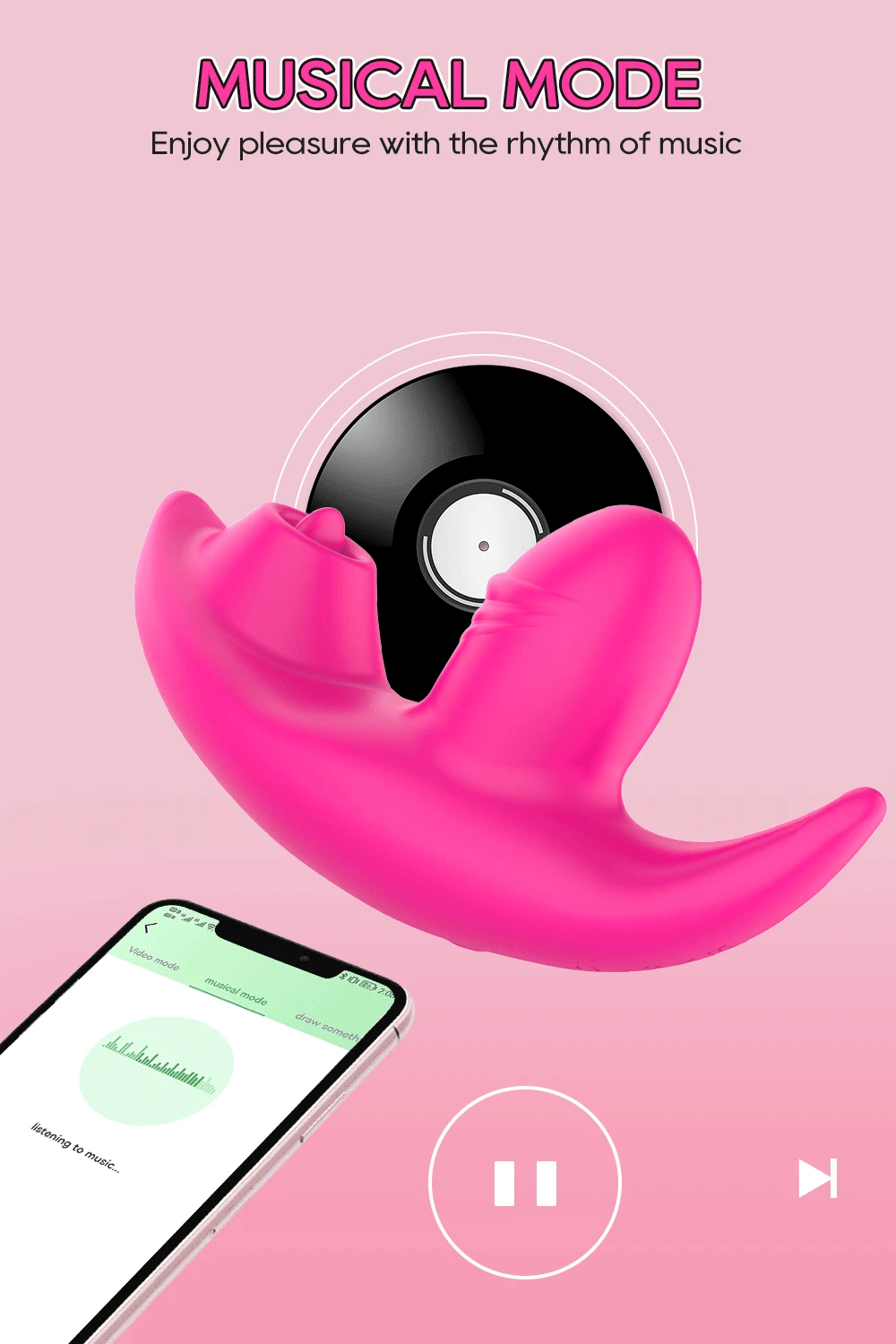 Bluetooth APP Control Licking Vibrator for Women Panties Wearable Vibrator Clitoris Stimulator 2 in 1 Adult Goods Sex Toy Bluetooth APP Control Licking Vibrator for Women Panties Wearable Vibrator Clitoris Stimulator 2 in 1 Adult Goods Sex Toy