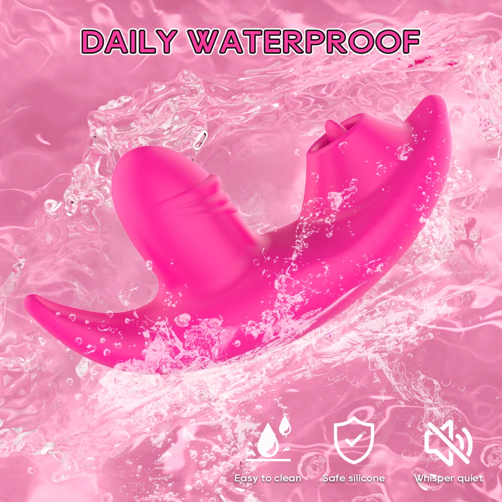 Bluetooth APP Control Licking Vibrator for Women Panties Wearable Vibrator Clitoris Stimulator 2 in 1 Adult Goods Sex Toy Bluetooth APP Control Licking Vibrator for Women Panties Wearable Vibrator Clitoris Stimulator 2 in 1 Adult Goods Sex Toy