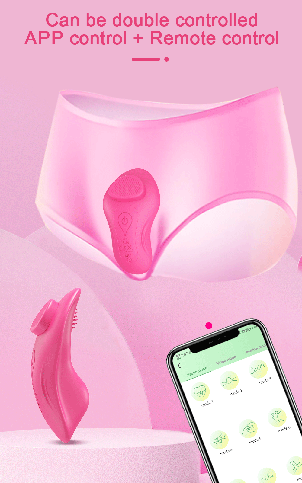 Wearable Bluetooth APP Control Women Panties Vibrator Clitoris Stimulator Magnetic Anti-detachment Female Sex Toy for Couples Wearable Bluetooth APP Control Women Panties Vibrator Clitoris Stimulator Magnetic Anti-detachment Female Sex Toy for Couples