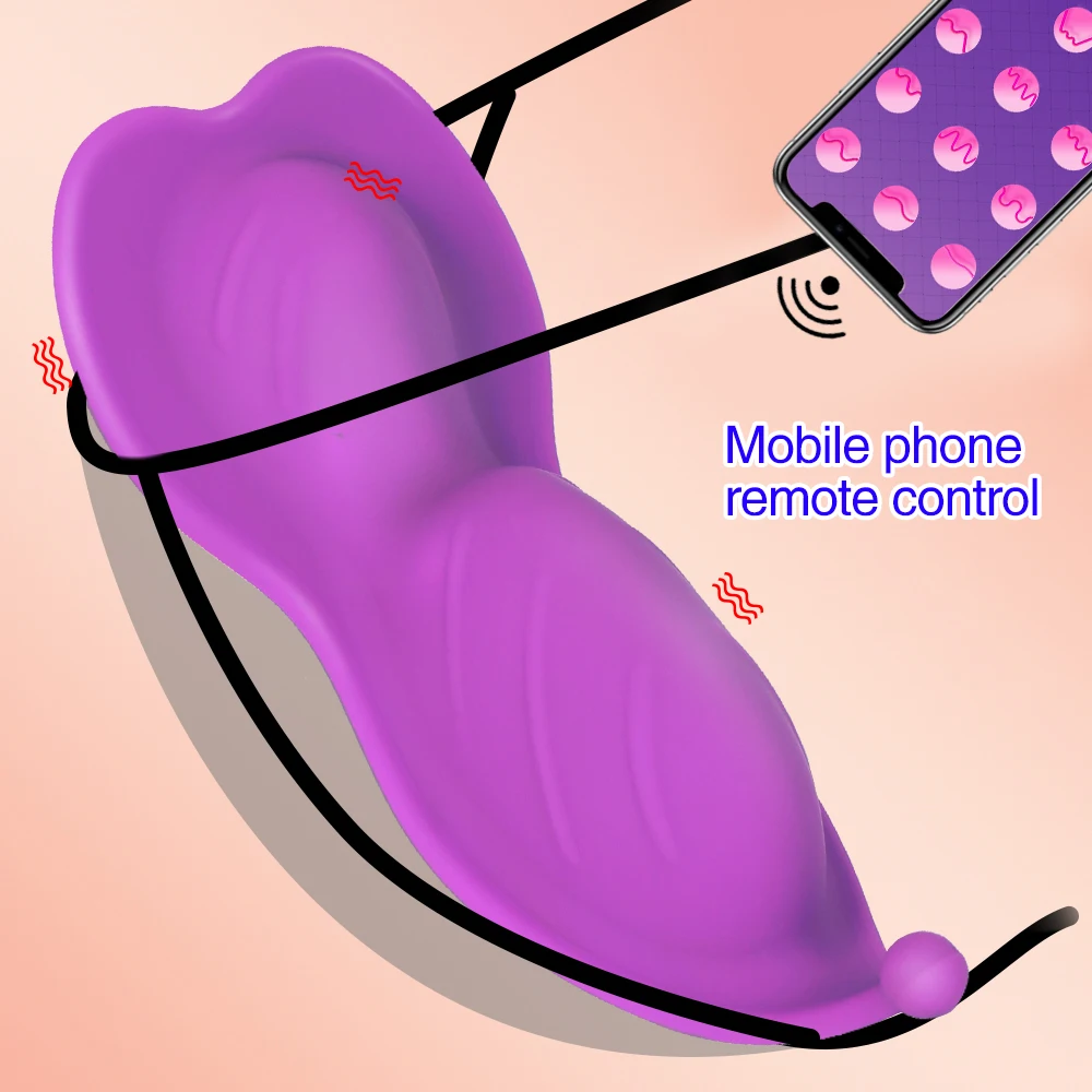 BOMBOMDA Clitoral Stimulator Portable Panty Vibrator APP Remote Control Invisible Vibrating Egg Sex Toys for Woman Wearable