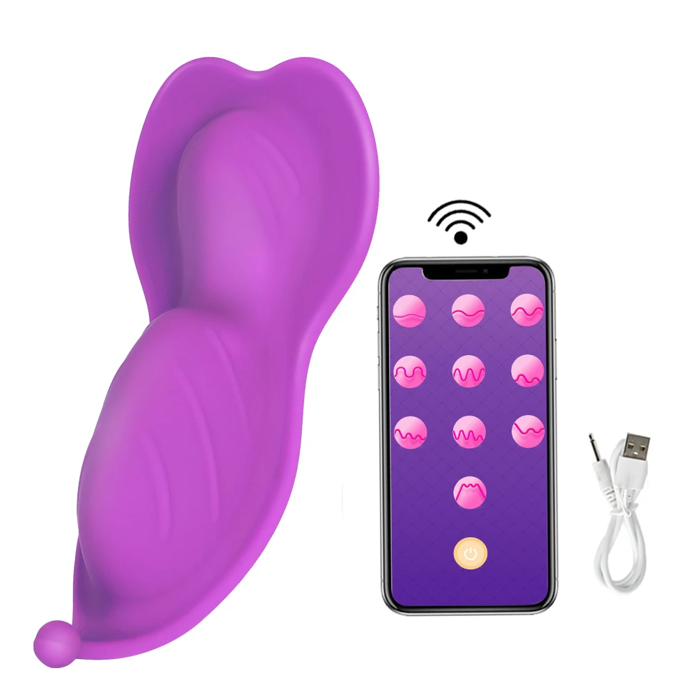 BOMBOMDA Clitoral Stimulator Portable Panty Vibrator APP Remote Control Invisible Vibrating Egg Sex Toys for Woman Wearable