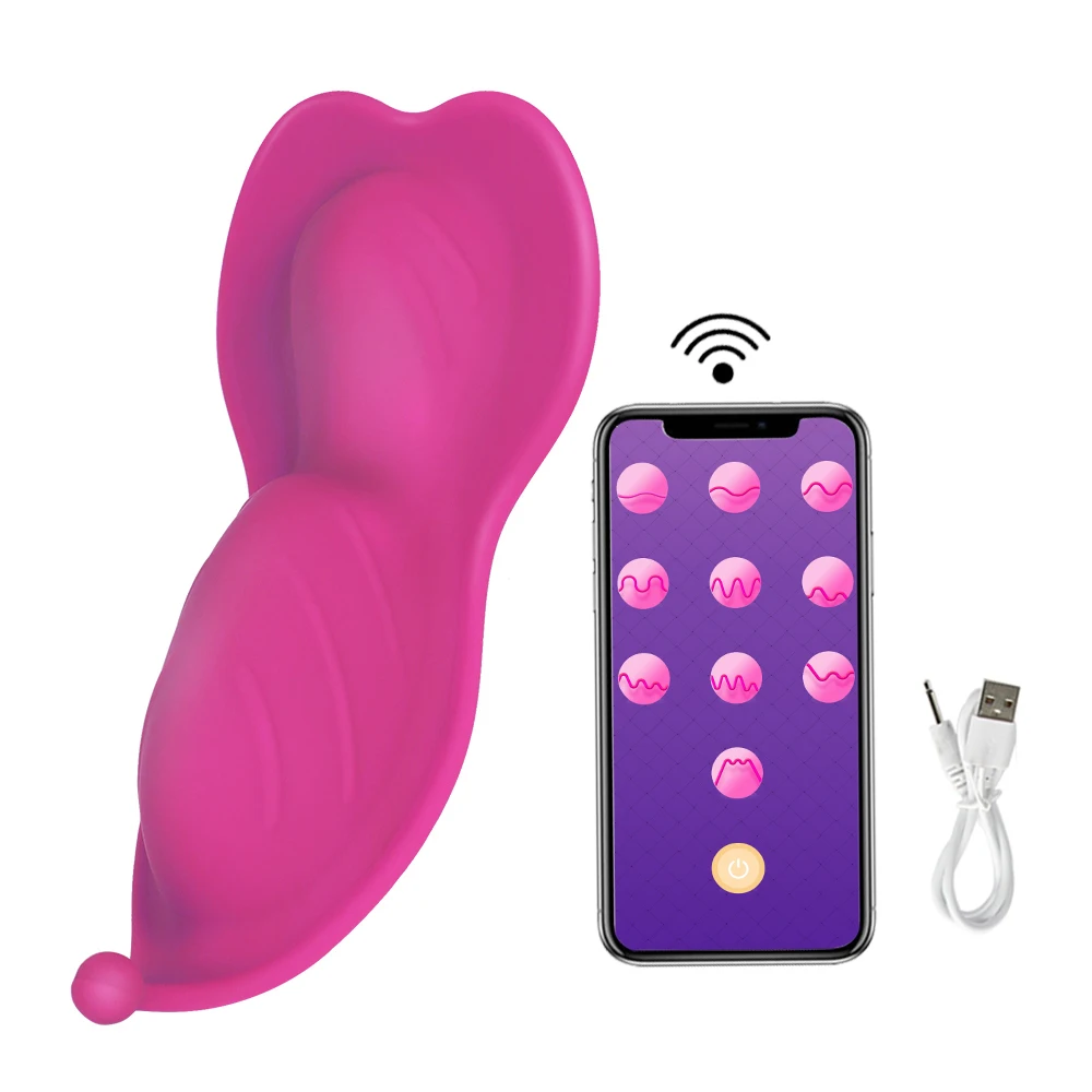 BOMBOMDA Clitoral Stimulator Portable Panty Vibrator APP Remote Control Invisible Vibrating Egg Sex Toys for Woman Wearable