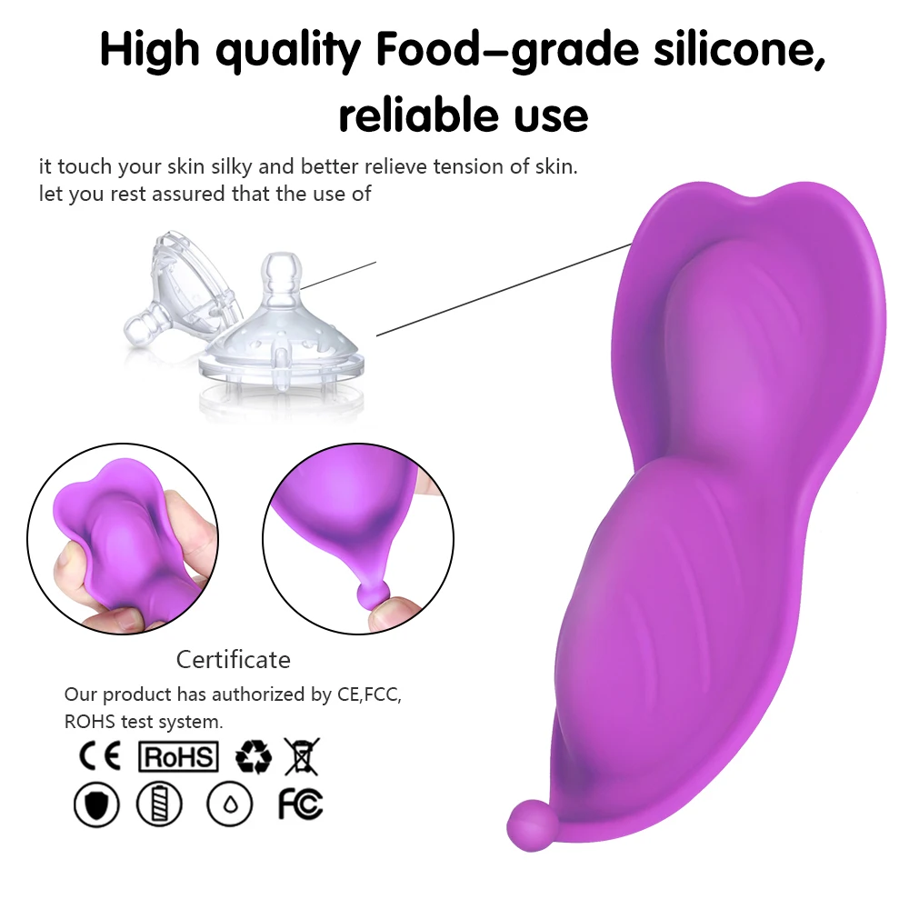 BOMBOMDA Clitoral Stimulator Portable Panty Vibrator APP Remote Control Invisible Vibrating Egg Sex Toys for Woman Wearable