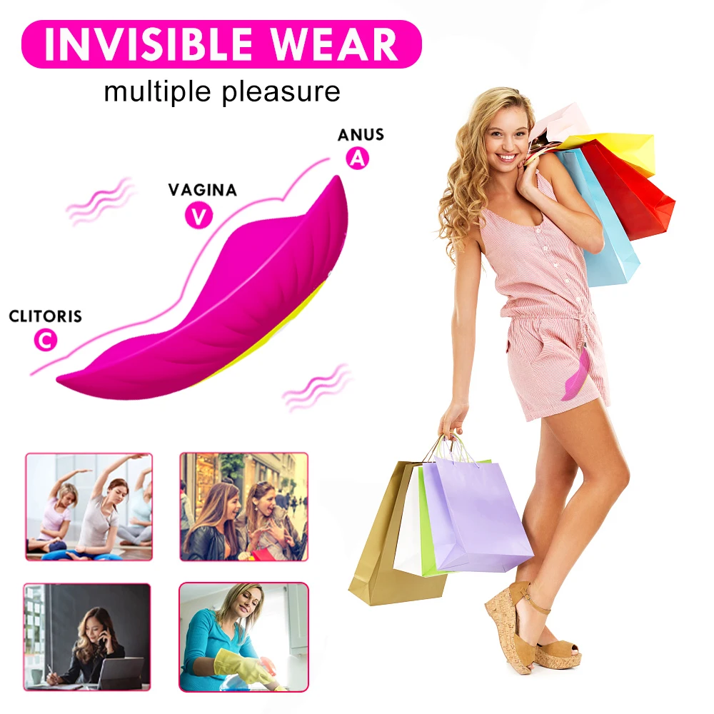 Butterfly Wearable Vibrator Wireless APP Remote Panties Dildo Vibrator for Women Clitoral Stimulator Massage Erotic Sex Toys Butterfly Wearable Vibrator Wireless APP Remote Panties Dildo Vibrator for Women Clitoral Stimulator Massage Erotic Sex Toys