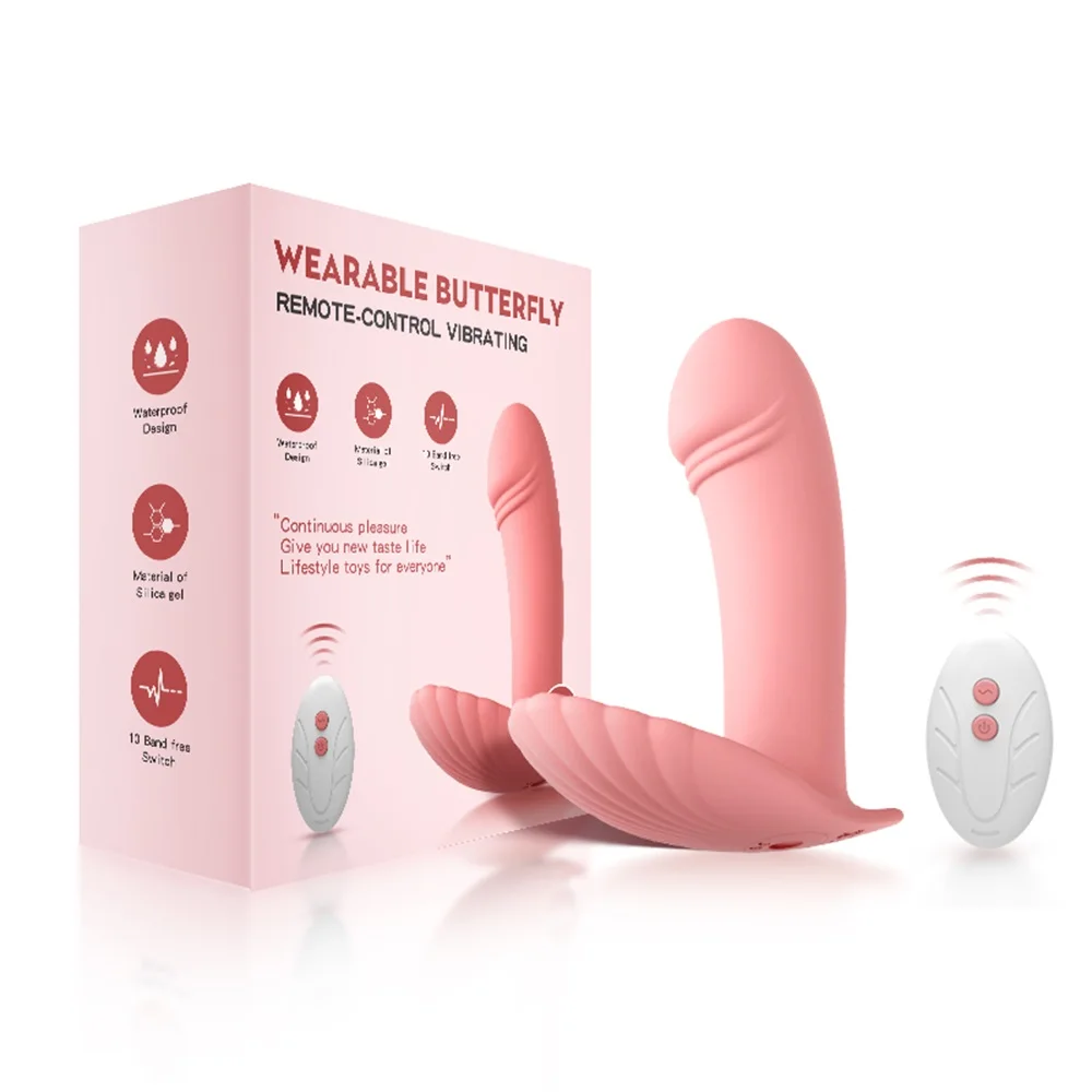 Wearable Dildo Vibrator G Spot Clitoris Stimulator Butterfly Vibrating Panties Erotic Toy Adult Toy for Women Orgasm Masturbator