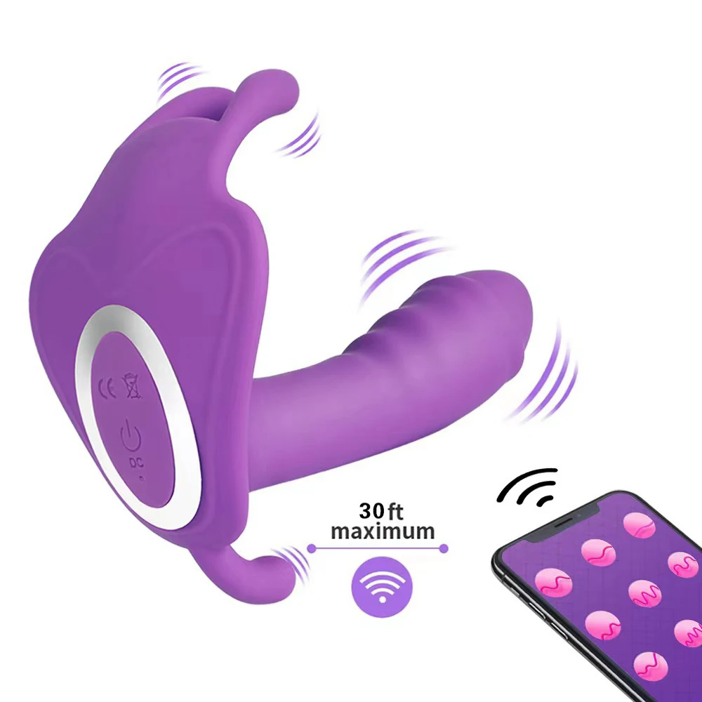 Wireless APP Control Vibrator Female Wearable Panties Dildo G Spot Clitoris Stimulator Massager Masturbator Sex Toys for Women
