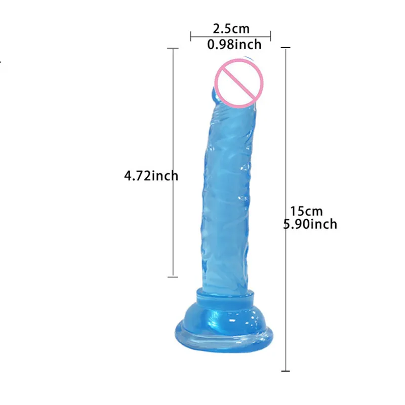 Realistic Dildo Anal Plug Masturbator Sex Toys for Couples Crystal Dildo With Super Strong Suction Women Penis G-Spot Anal Toys