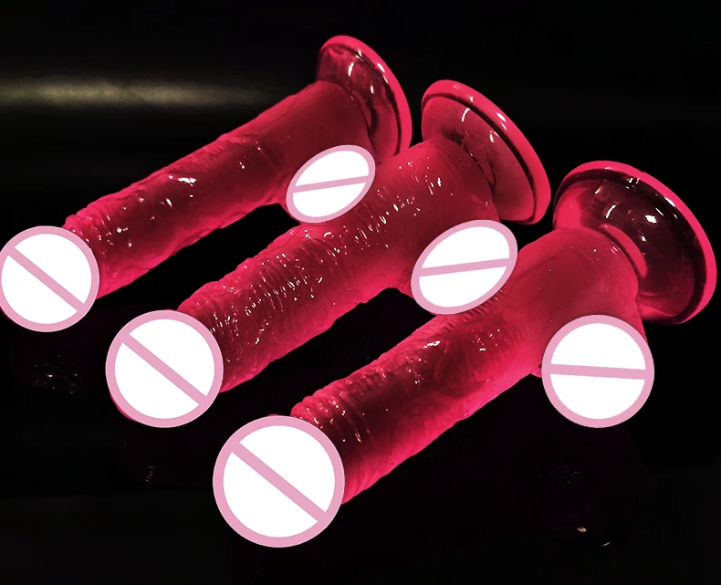 Realistic Dildo Masturbator Vagina Anal Toys Crystal Suction Cup Penis Female G-Spot Massage Clitoris Stimulator for Adults18