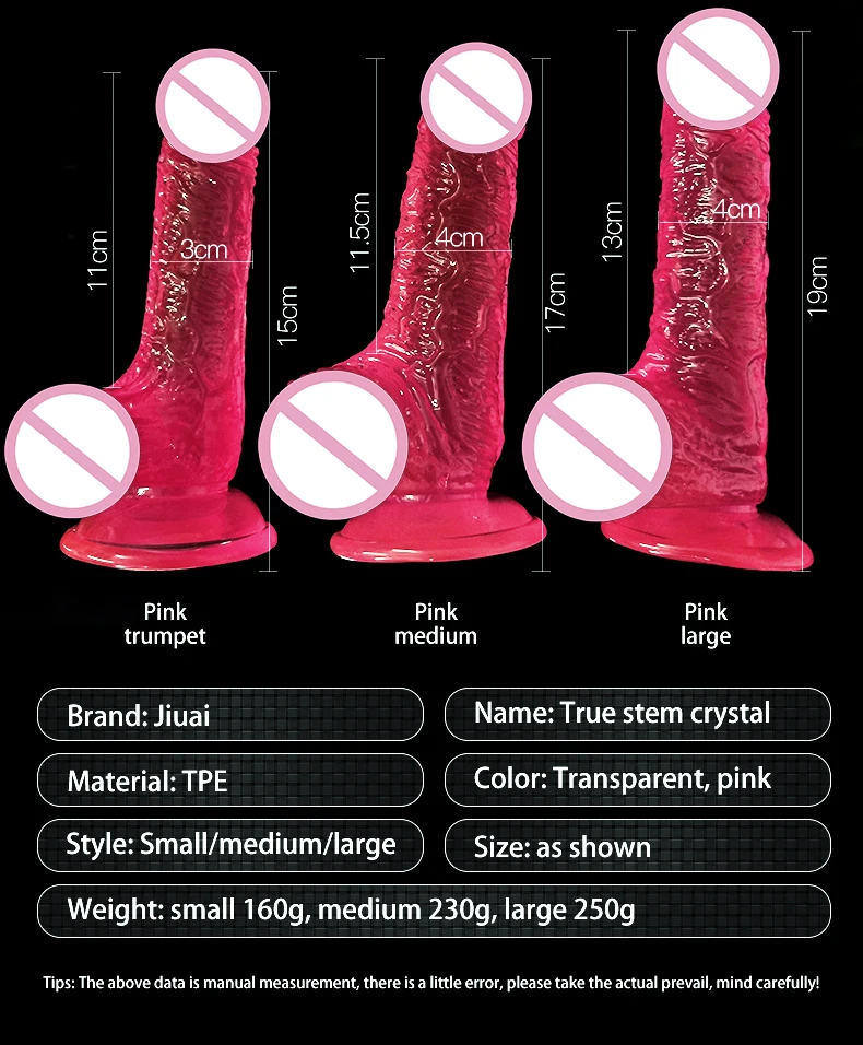 Realistic Dildo Masturbator Vagina Anal Toys Crystal Suction Cup Penis Female G-Spot Massage Clitoris Stimulator for Adults18
